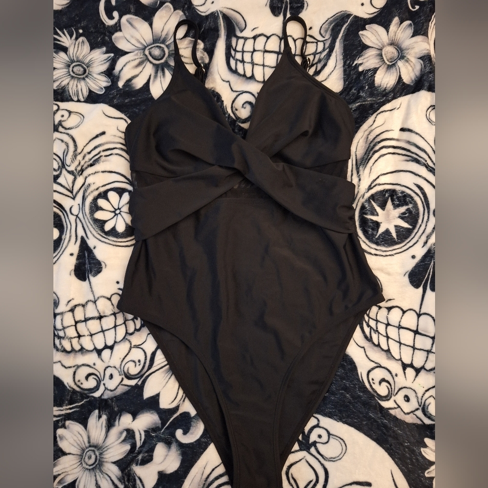 Black One-Piece Swimsuit